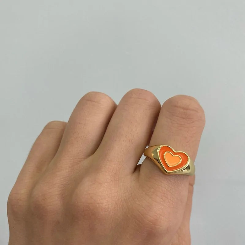 Anillo Creativo en Forma de Corazón de Amor