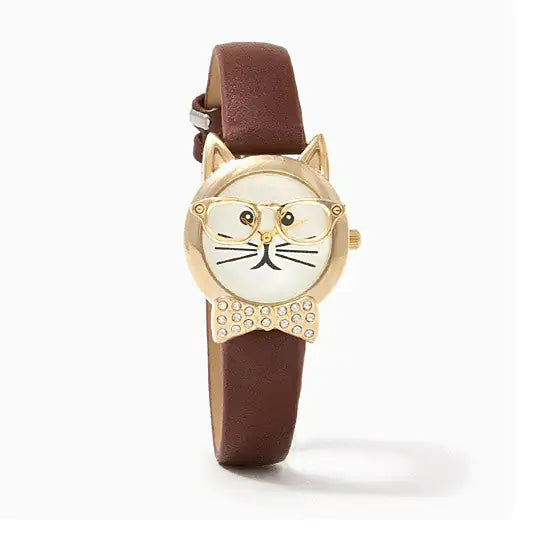 Reloj para Gato Bow Tie Affair con Lazo de Cristal de Diamante