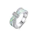 Anillo You Cross My Mind con Cristales de Diamante en 3 Colores Encantadores