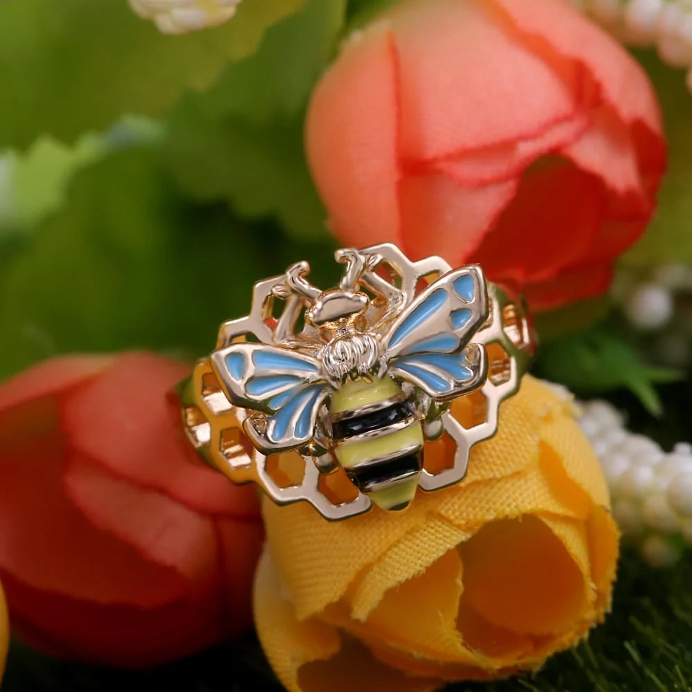 Anillo Mega Panal de Abeja