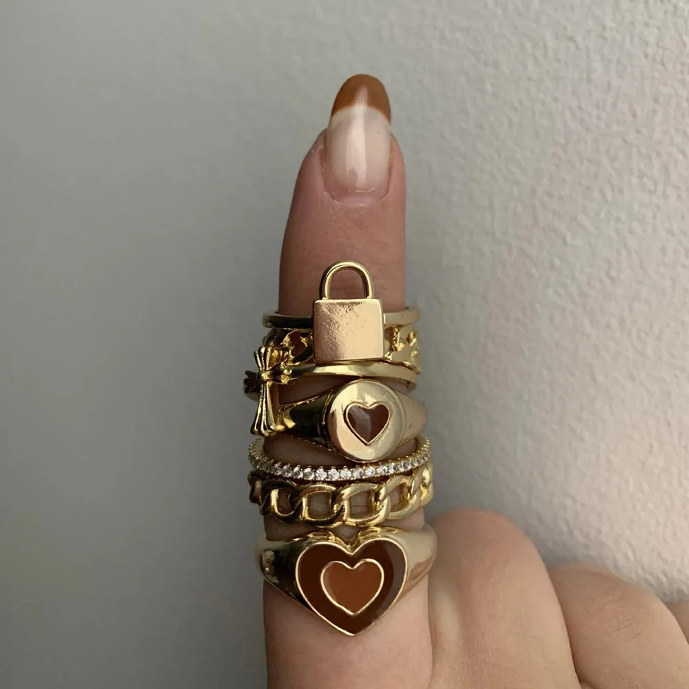 Anillo Creativo en Forma de Corazón de Amor