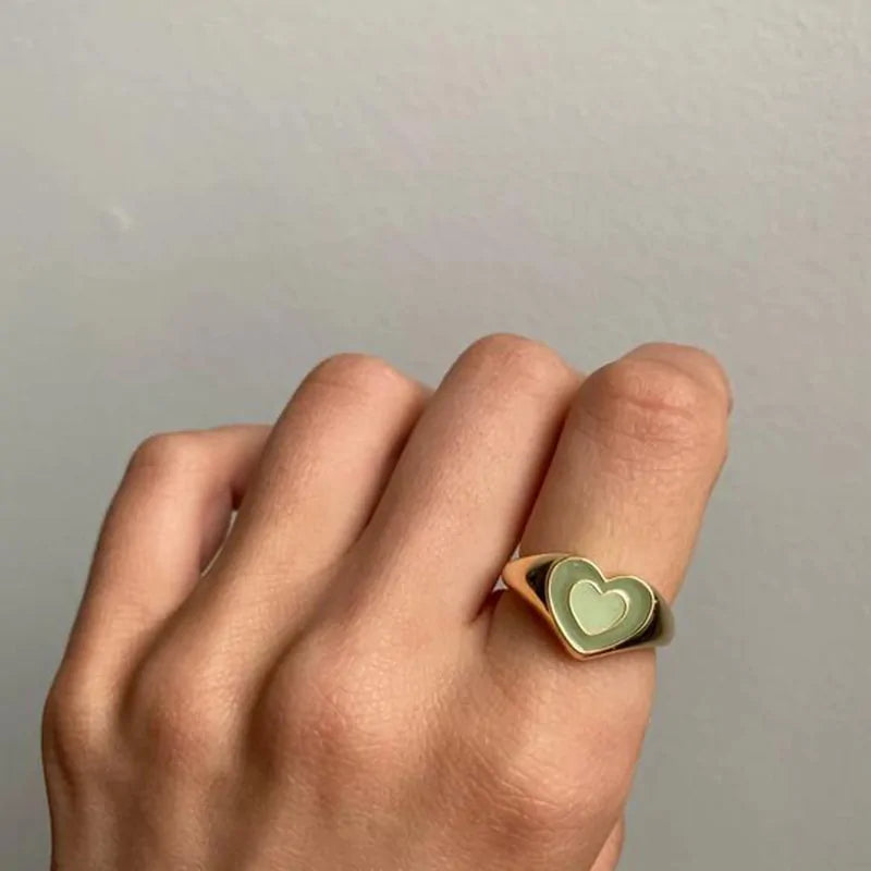 Anillo Creativo en Forma de Corazón de Amor