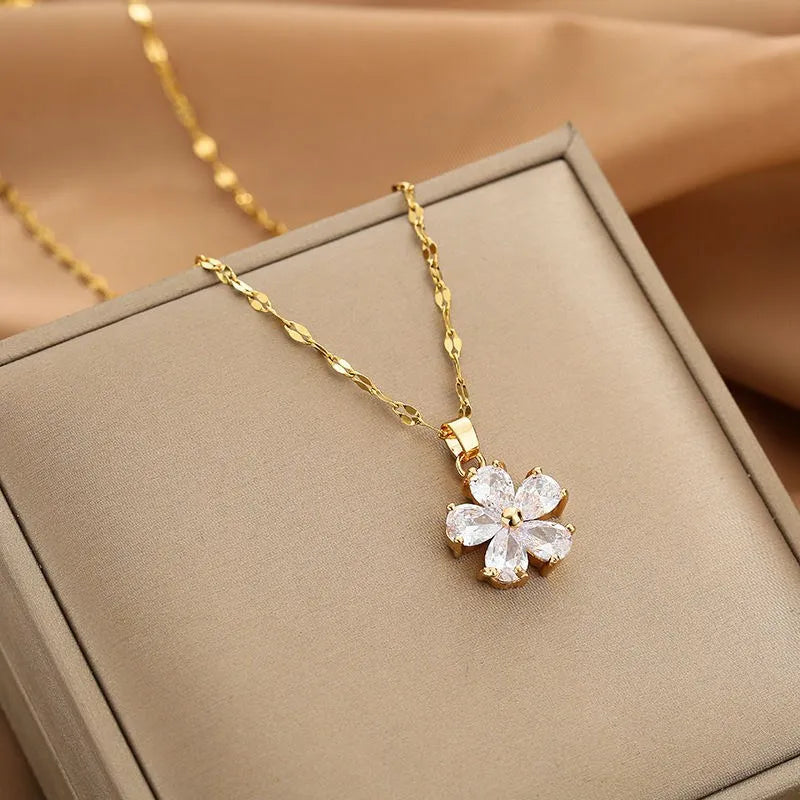 Gold-Plated Non-Fading Clavicle Necklace