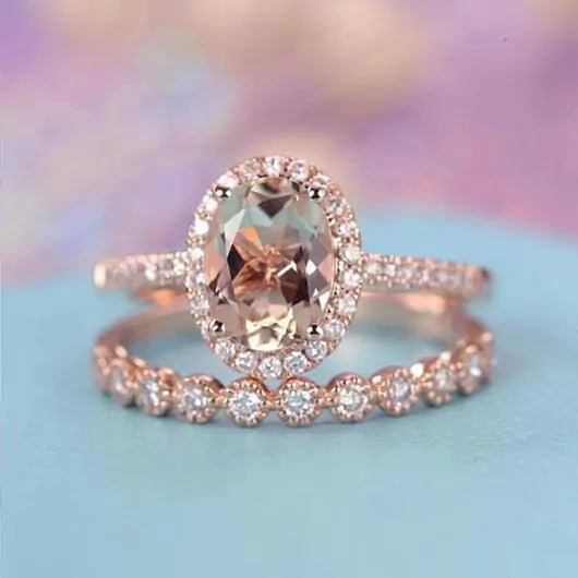 Morganite Mid-Autumn Ring