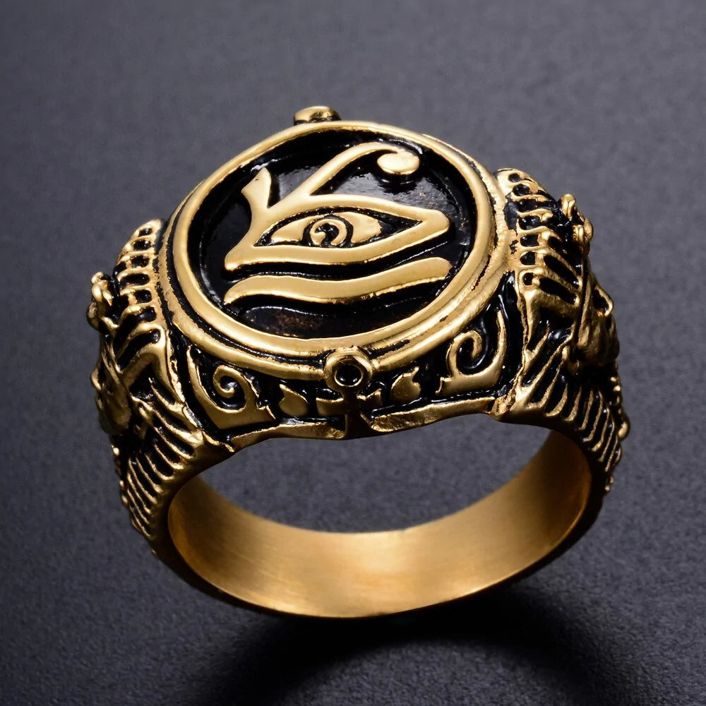 Anillo Ojo de Horus de los Faraones Egipcios