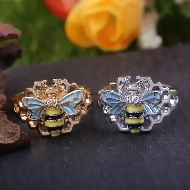 Anillo Mega Panal de Abeja