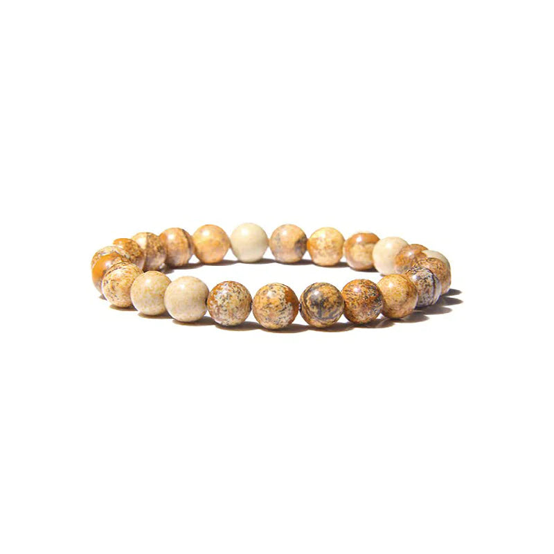 Tiger Eye & Agate Beaded Stretch Bracelet