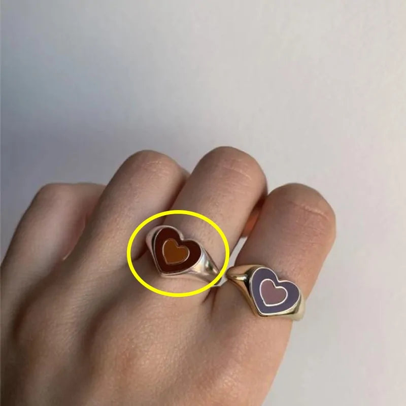 Anillo Creativo en Forma de Corazón de Amor