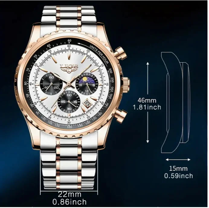 Lunar Elite Men’s Multifunction Quartz Watch