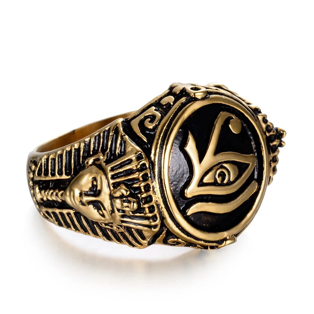 Anillo Ojo de Horus de los Faraones Egipcios