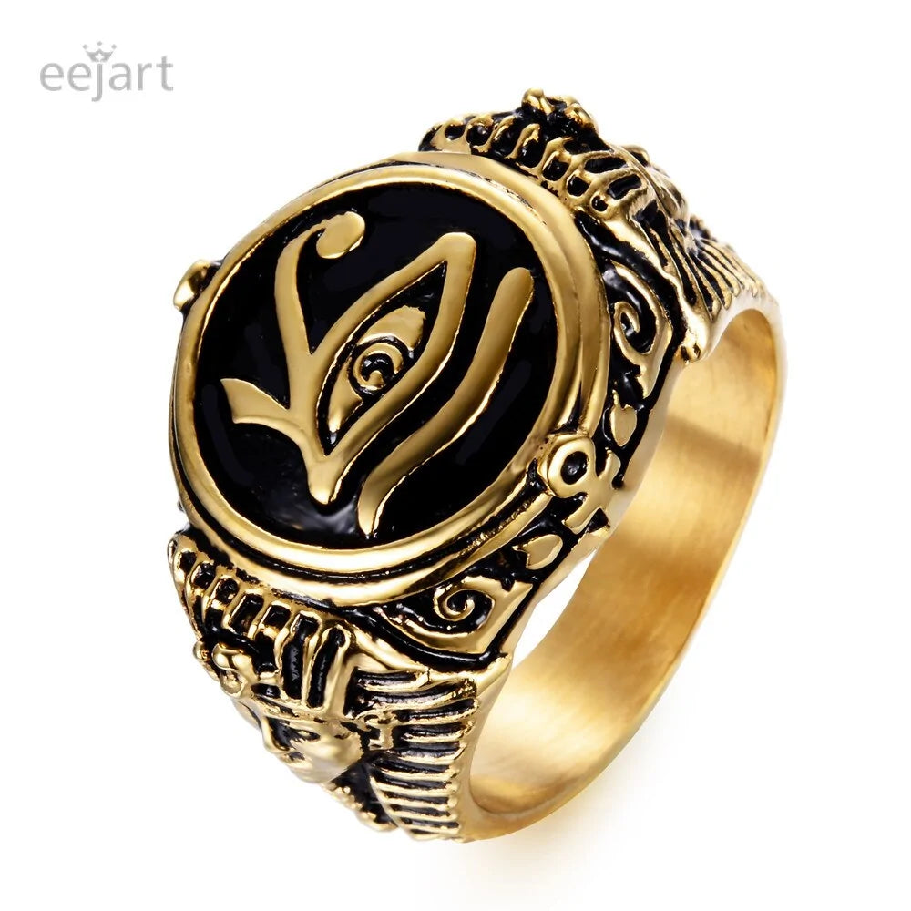 Anillo Ojo de Horus de los Faraones Egipcios