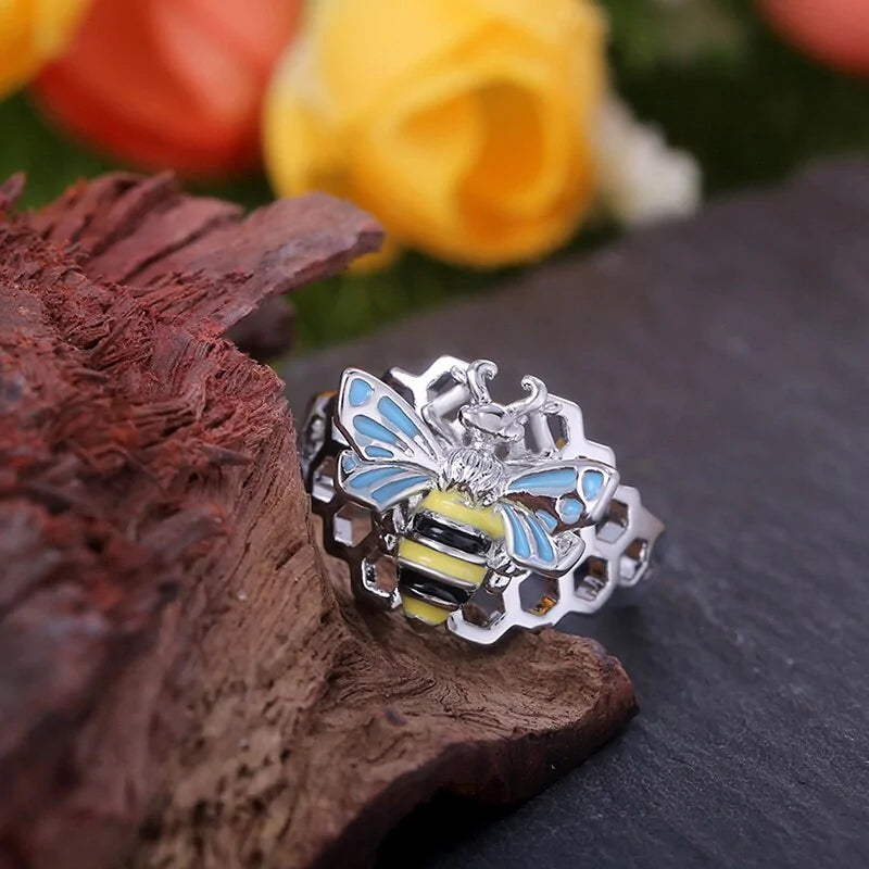 Anillo Mega Panal de Abeja