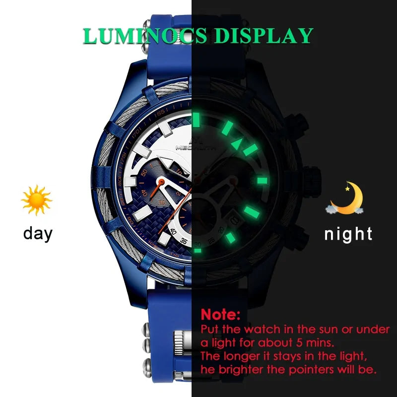 Reloj de Pulsera Cronógrafo Impermeable