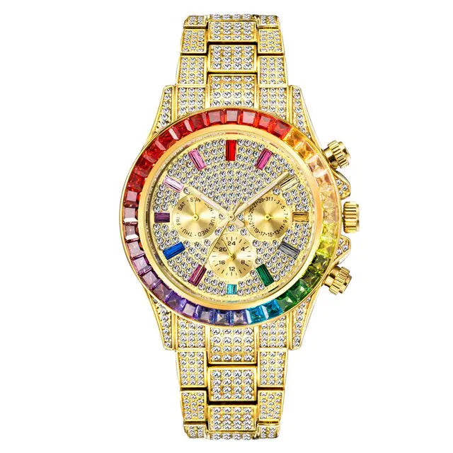 Reloj Diamante Arcoíris