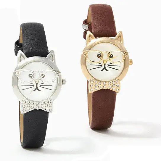 Reloj para Gato Bow Tie Affair con Lazo de Cristal de Diamante