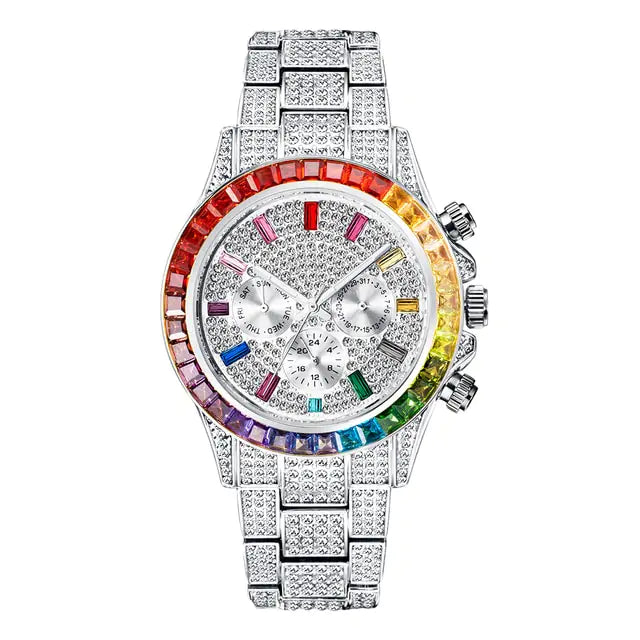 Reloj Diamante Arcoíris