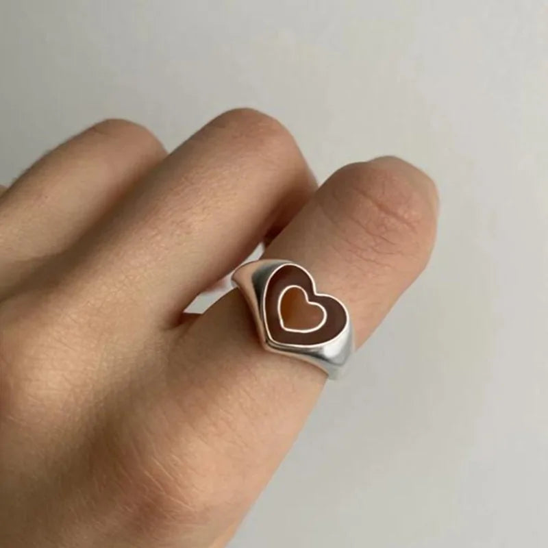 Anillo Creativo en Forma de Corazón de Amor