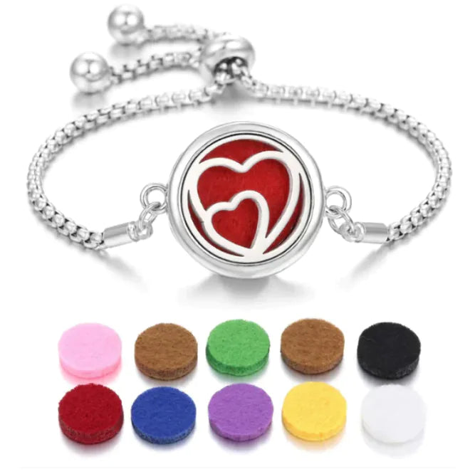 New Kaleidoscope Aromatherapy Bracelet Perfume Essential Oil Diffuser Locket Bracelet Charms Women Aroma Diffuser Jewelry